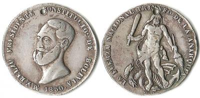 Боливия монетовидный жетон 1850 13,37gr 31,7mm.jpg