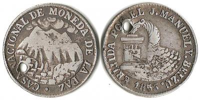 Боливия монетовидный жетон 1853 6,41gr 25,5mm.jpg