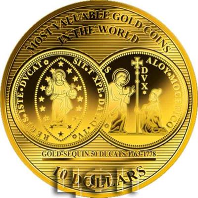 «10 Dollars 2018 Îles Salomon» «GOLD-SEQUIN 50 DUCATS 1763 - 1778».jpg