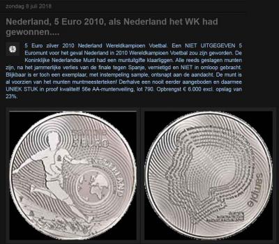 «Nederland, 5 Euro 2010, als Nederland het WK had gewonnen»..jpg