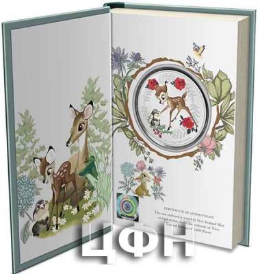«BAMBI AND THUMPER Seasons Greetings Disney 1 Oz Silver Coin 2$ Niue 2020»..jpg