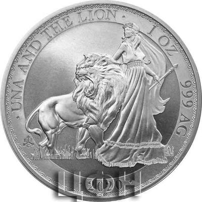 «ELIZABETH II • D • G • REGINA • F • D • ST.HELENA • 1 POUND»  «UNA AND THE LION».jpg