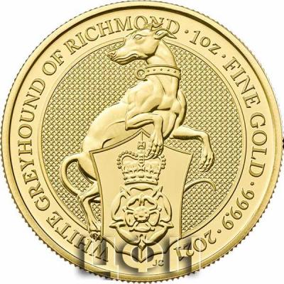 2021 British Gold Queen’s Beast White Greyhound Coin (BU).jpg