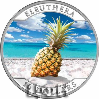 $10 Silver Proof Coin, Islands of The Bahamas Series Eleuthera Pineapple.jpg