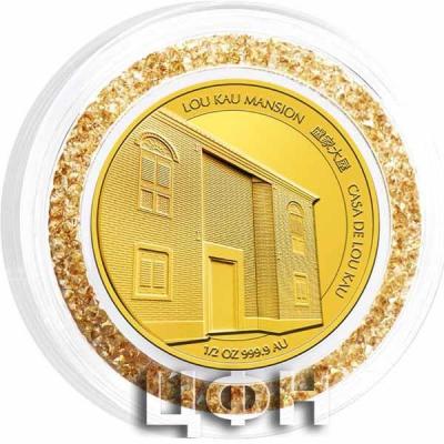 «Macau Lunar Ox 12 oz 999.9 Fine Gold Proof Colour Coin with Crystal Ring» 1.jpg