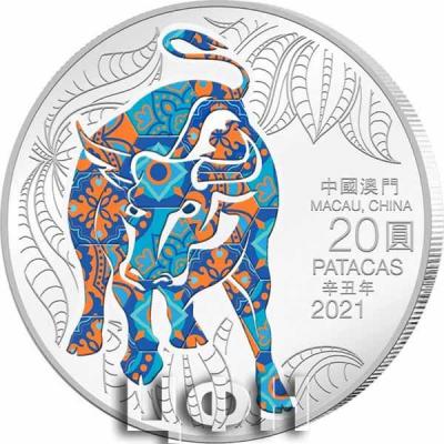 «Macau Lunar Ox 1 oz 999 Fine Silver Proof Colour Coin» 1.jpg