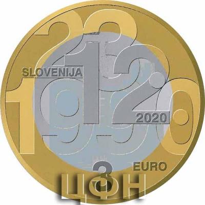 «3 euro - 30th anniversary of plebiscite on sovereignty and independence of the Republic of Slovenia».jpg