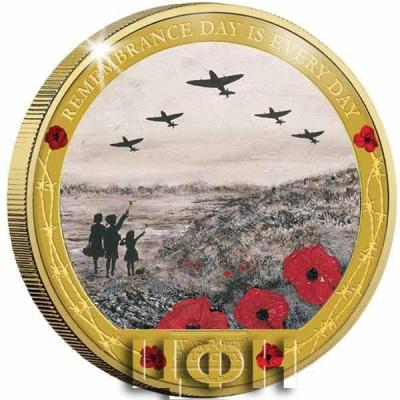 «For The Few, The Poppies Grow 24-Carat Gold-Plated Coin - 2020».jpg