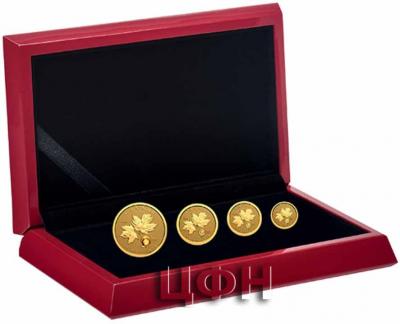 «Эксклюзивный набор из четырех золотых монет.».jpg