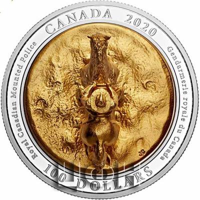 «RCMP MUSICAL RIDE 100th Anniversary Silver Coin 100$ Canada 2020».jpg