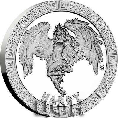 «HARPY Mythical Creatures 1 Oz Silver Coin 2$ Niue 2020» 1.jpg