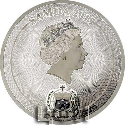 «MASTERSIZE AFRICAN ELEFANT 20th Anniversary 1 Kg Kilo Silver Coin 25$ Samoa 2019».jpg