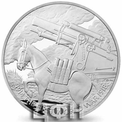 «5 Pounds - Elizabeth II Animals at War; Silver Proof».jpg