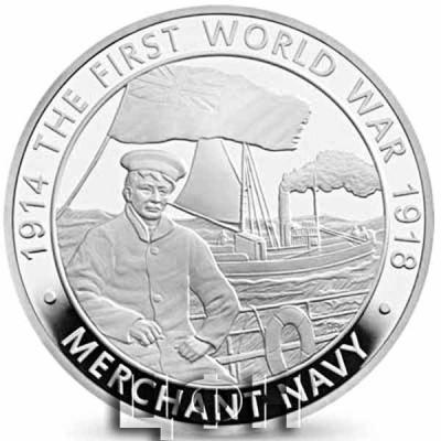 «5 Pounds - Elizabeth II Merchant Navy; Silver Proof».jpg