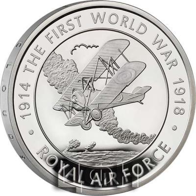 «5 Pounds - Elizabeth II ROYAL AIR FORCE; Silver Proof».jpg