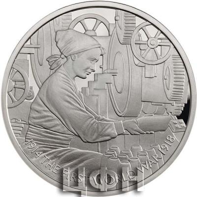 «5 Pounds - Elizabeth II Women in Factories; Silver Proof».jpg