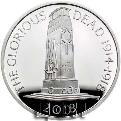 «5 Pounds - Elizabeth II War Memorials; Silver Proof»..jpg