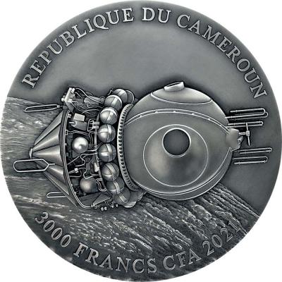 «YURI GAGARIN VOSTOK-1 60th Anniversary 3 Oz Silver Coin 3000 Francs Cameroon 2021» 2.jpg