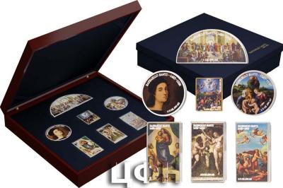 «RAFFAELLO SANTI COLLECTION Set 7 Silver Gold Coins 10 $ Соломоновы Острова 2020».jpg