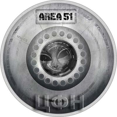 «AREA 51 UFO Alien Great Conspiracies 2 Oz Silver Coin 10$ Palau 2020» 1.jpg