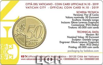 «Ламинированная монетная карта № 10, которая представляет Святого Отца и содержит монету в 50 центов 2019 года» 2.jpg