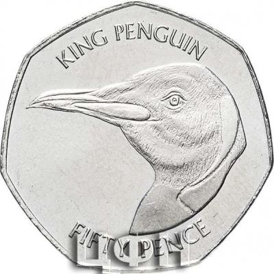 Coin, Falkland Islands, 50 Pence, 2018, Pingouins - KING PENGUIN.jpg