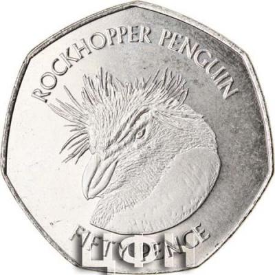 Coin, Falkland Islands, 50 Pence, 2018, Pingouins - Manchot sauteur.jpg