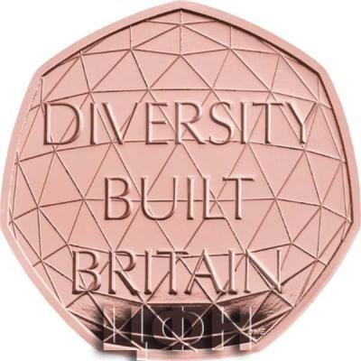 «DIVERSITY BUILT BRITAIN 2020 UK 50p Gold» (2).jpg