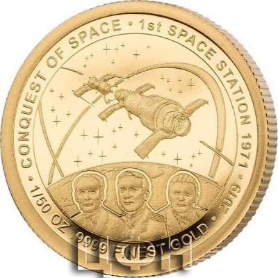 100 Francs Elfenbeinküste Saljut 1 - 1. Bemannte Raumstation 2019.jpg