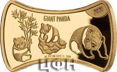 «5 Dollars Fidschi Bone Shape Panda 2020»..jpg