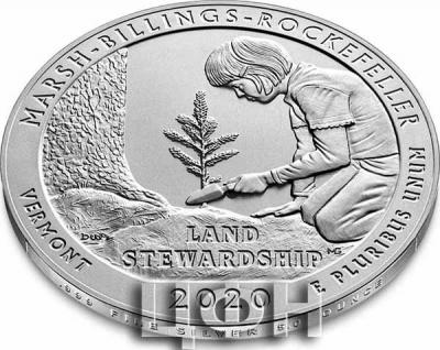 «Marsh-Billings-Rockefeller National Historical Park 2020 Uncirculated Five Ounce Silver Coin»..jpg