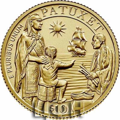 «Mayflower 400th Anniversary Gold Reverse Proof Coin».jpg
