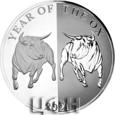 «MIRROR OX - Year of the Ox 1 oz Silver Coin 65 mm Tokelau 2021».jpg