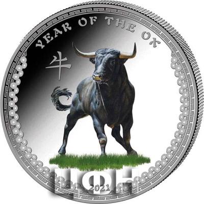 «Year of the OX - 1 oz Silver Proof Color Coin Ultra High Relief Palau 2021»..jpg