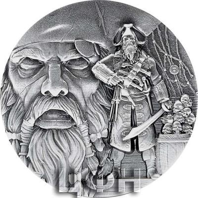 «2 Oz Silver Coin 10000 Francs Chad 2021 - BLACKBEARD Bi Metal Reverse I».jpg