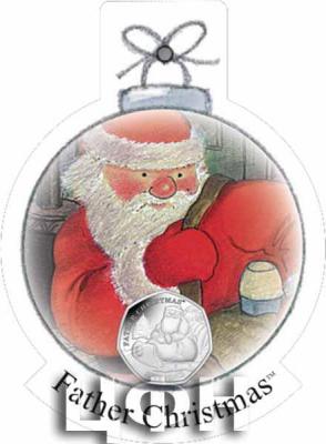 «2020 Father Christmas 50p Coin - Uncoloured Cupro Nickel Diamond Finish in a Decoration on behalf of British Indian Ocean Territory» 2..jpg