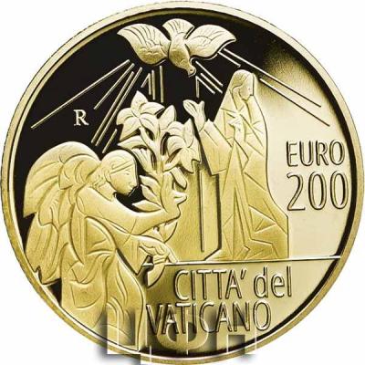 «2020, 200 евро Ватикан, памятная монета - «Архангел Гавриил», серия «Архангелы»» (2).jpg
