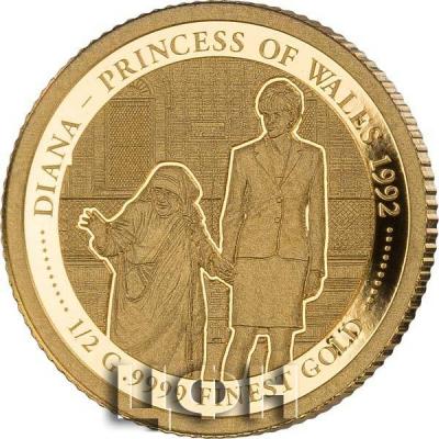 5 Dollars Cook-Inseln - Prinzessin Diana 2021 - Ihr Treffen mit Mutter Teresa.jpg