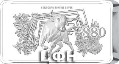 «2021 Singapore Lunar Ox 1 kg 999 Fine Silver Proof-Like Coin.».jpg