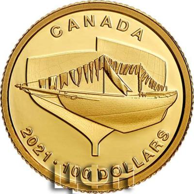 «100 dollars CANADA Pure Gold Coin - Bluenose».jpg