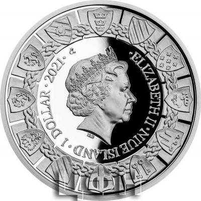 «Stříbrná mince Legenda o králi Artušovi - Artuš a Mordred proof».jpg