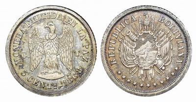 Pattern 5 centavos La Paz 1868.jpg
