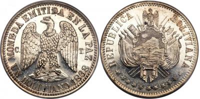 Pattern Un boliviano La Paz 1868.jpg