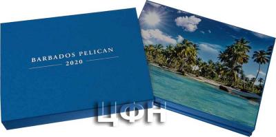 «TROPICAL PELICAN Set 1 Oz Silver Gold Coins 1$ Barbados 2020.».jpg