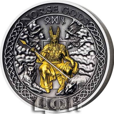 «ODIN Norse Gods Gold Plating 2 Oz Silver Coin 1$ Cook Islands 2021» (1).jpg