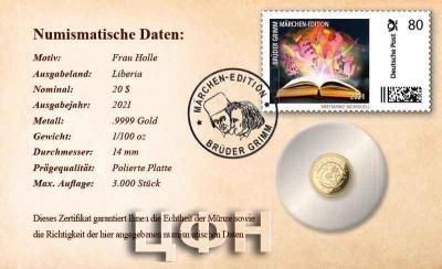 «20 Dollars Liberia Frau Holle 2021»..jpg