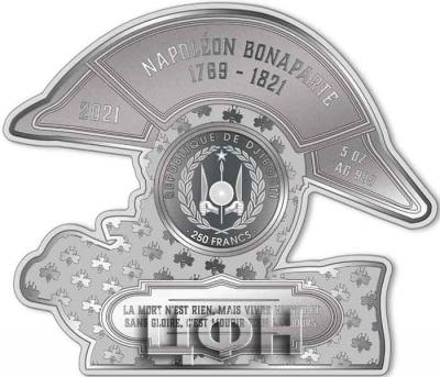 «NAPOLEON BONAPARTE 5 Oz Silver Coin 250 Francs Djibouti 2021.».jpg