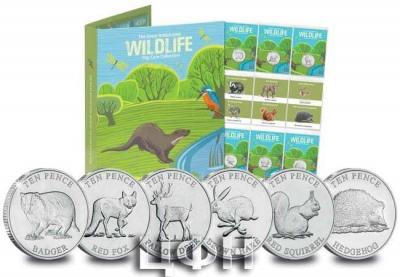 «Own ALL SIX Woodland Mammals Uncirculated 10p Coins»..jpg