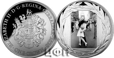 «1 Crown Gibraltar - The Kiss silvermynt».jpg
