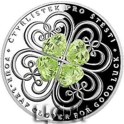 «2021 Stříbrná mince Crystal Coin - Čtyřlístek pro štěstí proof».jpg